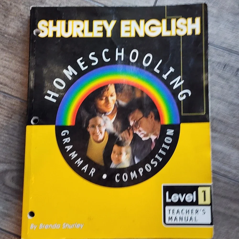 Lot Shurley English Homeschooling Grammar Composition Teacher's Manuals 1, 3, 4